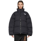 VETEMENTS Black Down Limited Edition Logo Puffer Jacket