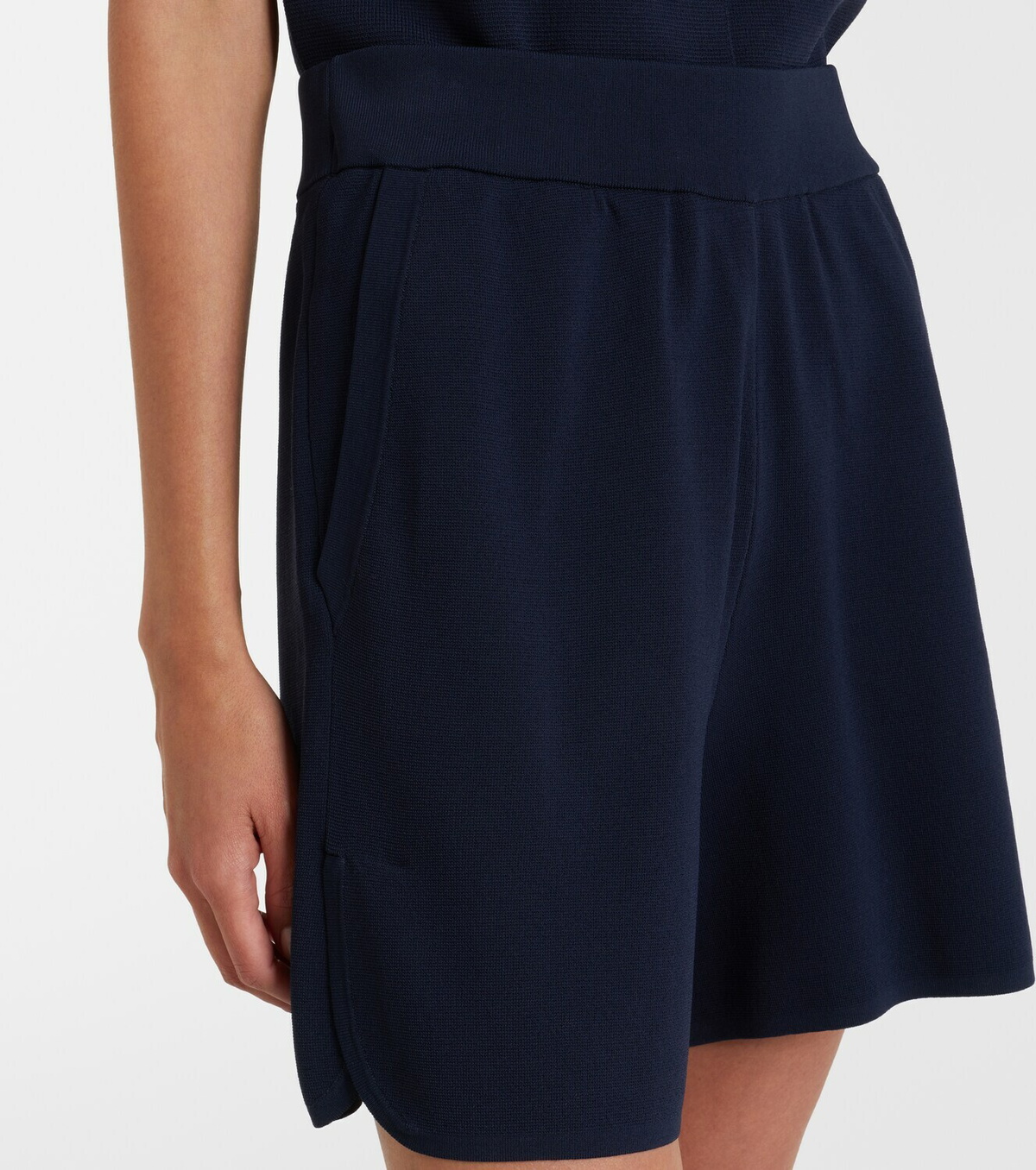 Max Mara Knitted crêpe shorts