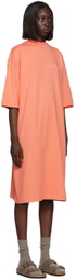 Essentials Pink Short Sleeve Midi Dress