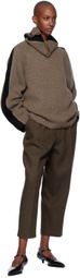 Helmut Lang Taupe Suitcase Turtleneck