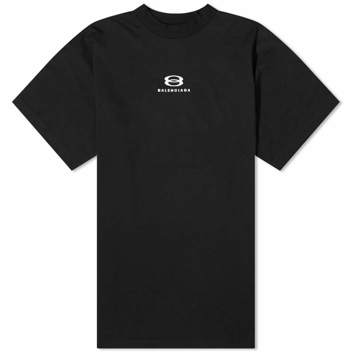 Photo: Balenciaga Men's Deconstructed T-Shirt in Black/White