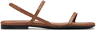ANINE BING Brown Hilda Flat Sandals