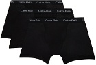 Calvin Klein Underwear Three-Pack Black Stretch Boxer Briefs