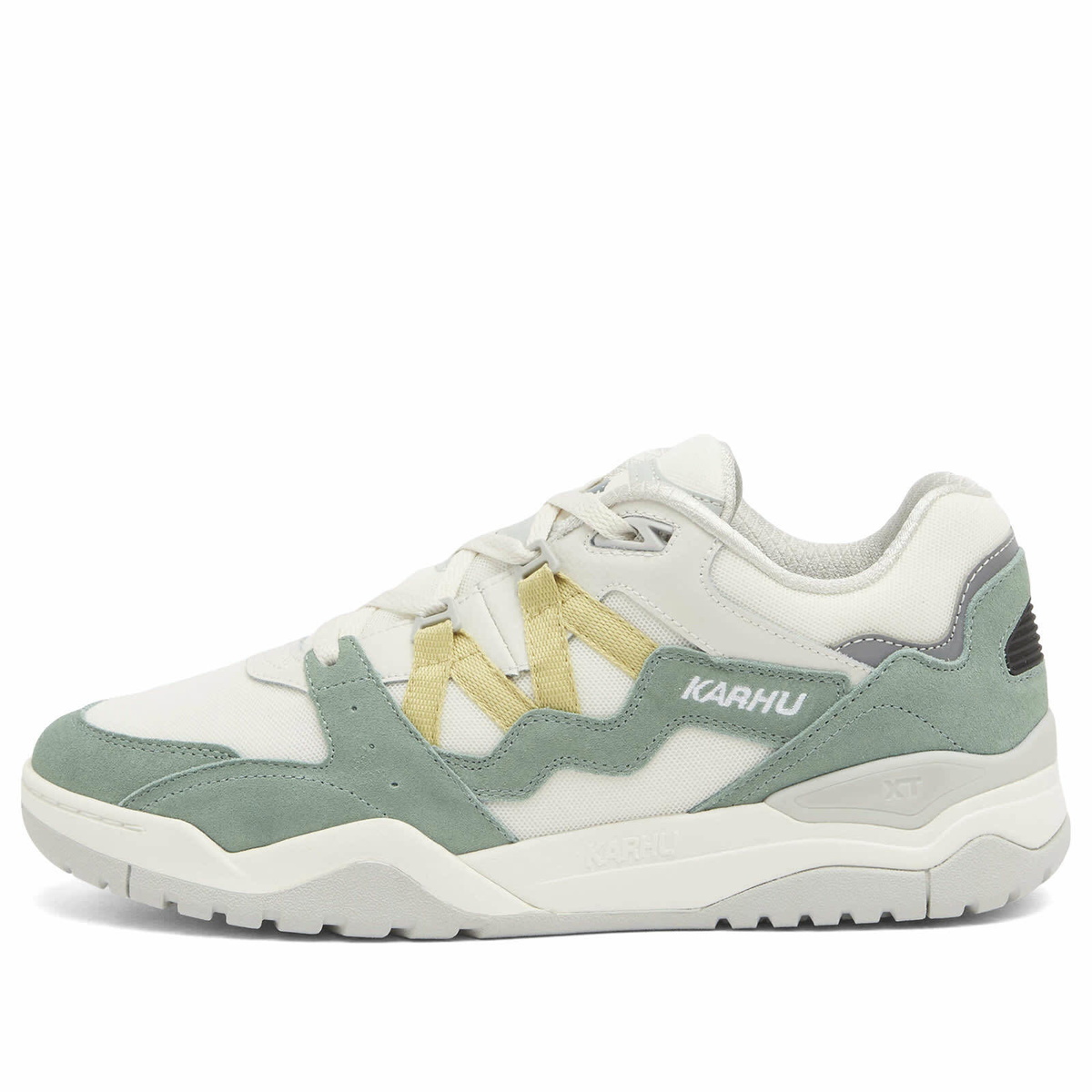 Karhu Men's Fusion XT Sneaker in Iceberg Green/Dusty Yellow