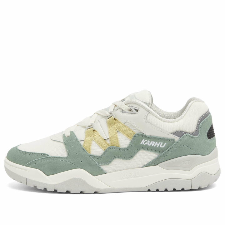 Photo: Karhu Men's Fusion XT Sneaker in Iceberg Green/Dusty Yellow