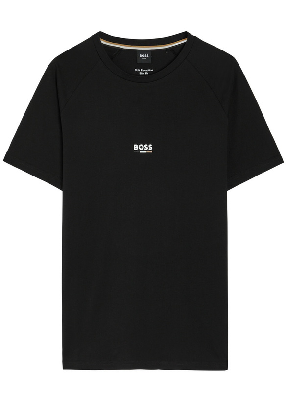 Photo: Boss Logo-print Cotton T-shirt Black