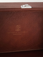 Brunello Cucinelli - Logo-Print Full-Grain Leather Watch Box