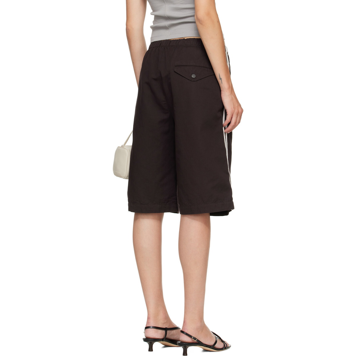 Citizens of Humanity Brown Anais Pull On Track Shorts