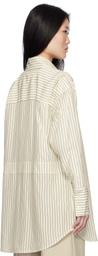CO Off-White Striped Button Down Shirt