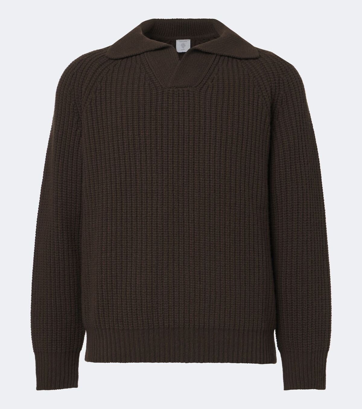 Eleventy Wool and cashmere polo sweater