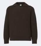 Eleventy Wool and cashmere polo sweater