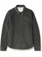 James Perse - Faux Shearling-Lined Cotton-Blend Corduroy Overshirt - Gray