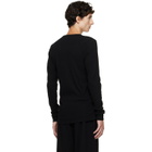 Les Tien Black Thermal Fitted Long Sleeve T-shirt