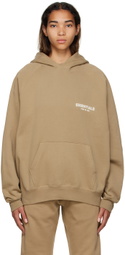 Essentials Tan Cotton Hoodie