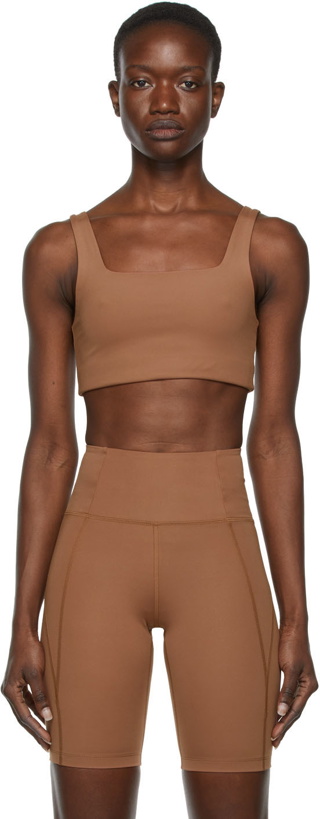 Photo: Girlfriend Collective Tan Tommy Sports Bra