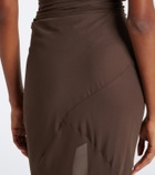 De La Vali Oryx georgette maxi skirt