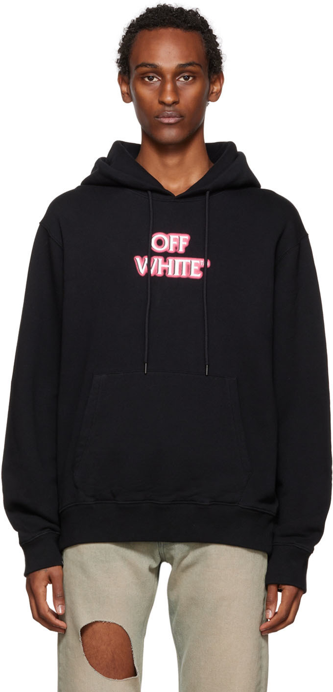 Off-White Black Emotion Neon Slim Hoodie Off-White