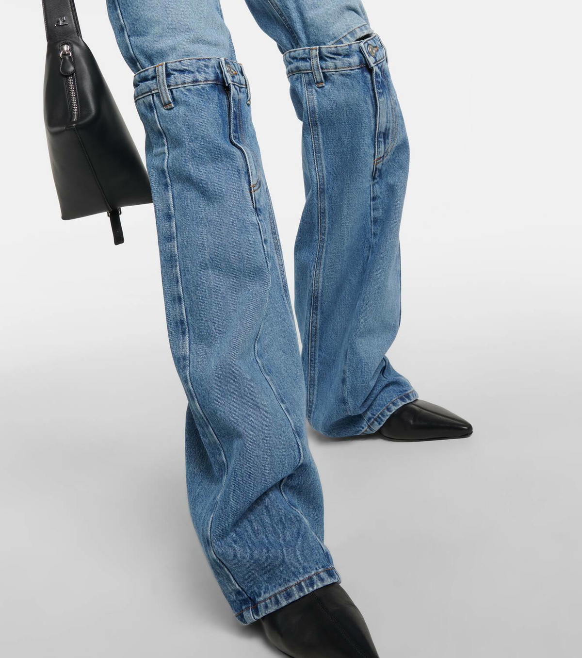 デニム・ジーパン COPERNI 'Open Knee' jeans Blue COPP55252 Coperni - Open Knee Jeans – Simonett