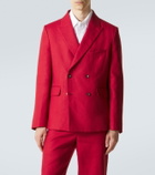 Bode Double-breasted linen blazer