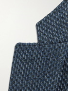 Canali - Unstructured Textured-Wool Blazer - Blue