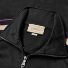 Gucci Men's Taped Logo Track Jacket in Black