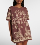 The Attico Bandana oversized cotton jersey T-shirt