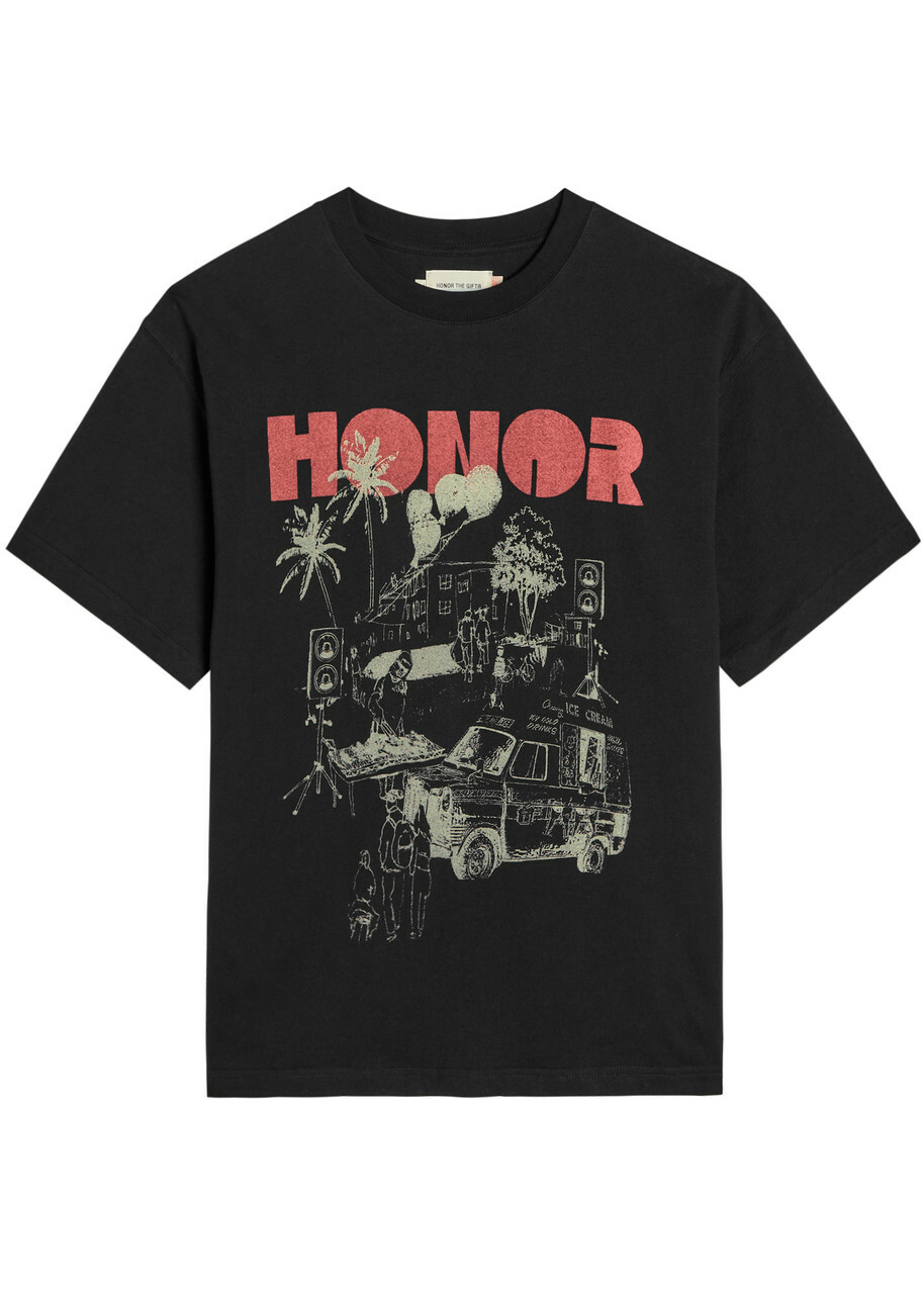 Honor the Gift Men's Stripe Box T-Shirt in Bone Honor the Gift