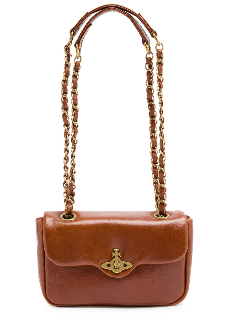 Vivienne Westwood Anita Small Leather Shoulder bag - Tan Vivienne Westwood Anita Small Leather Shoulder bag - Tan