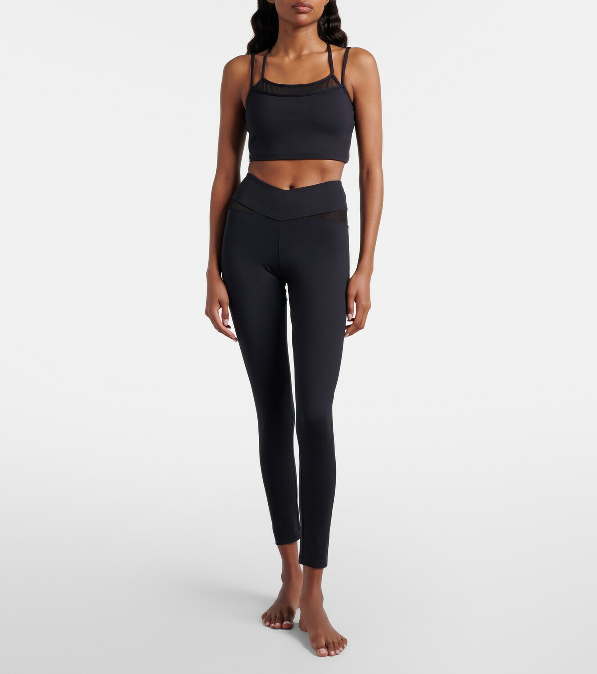 Eres Comaneci tulle-trimmed leggings