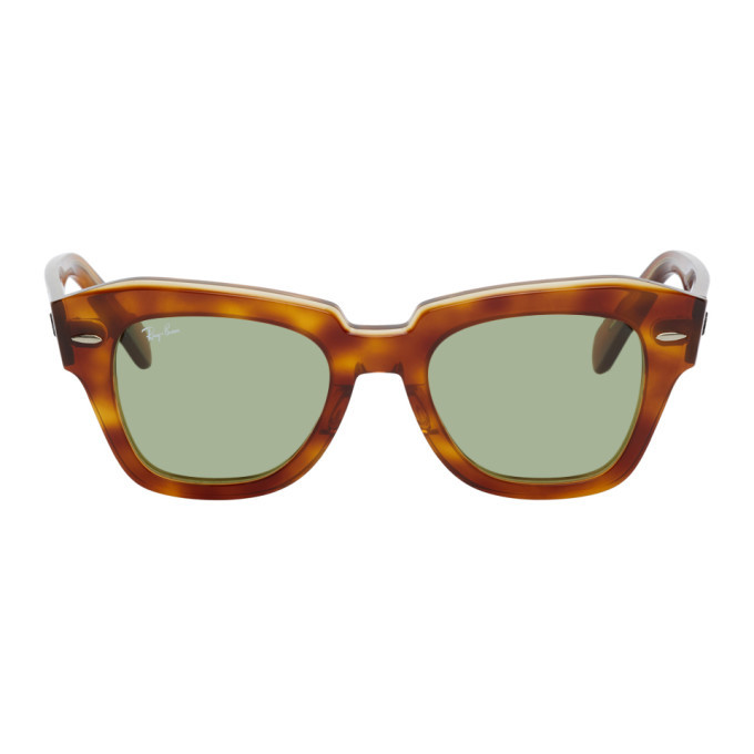 Photo: Ray-Ban Brown and Green State Street Sunglasses