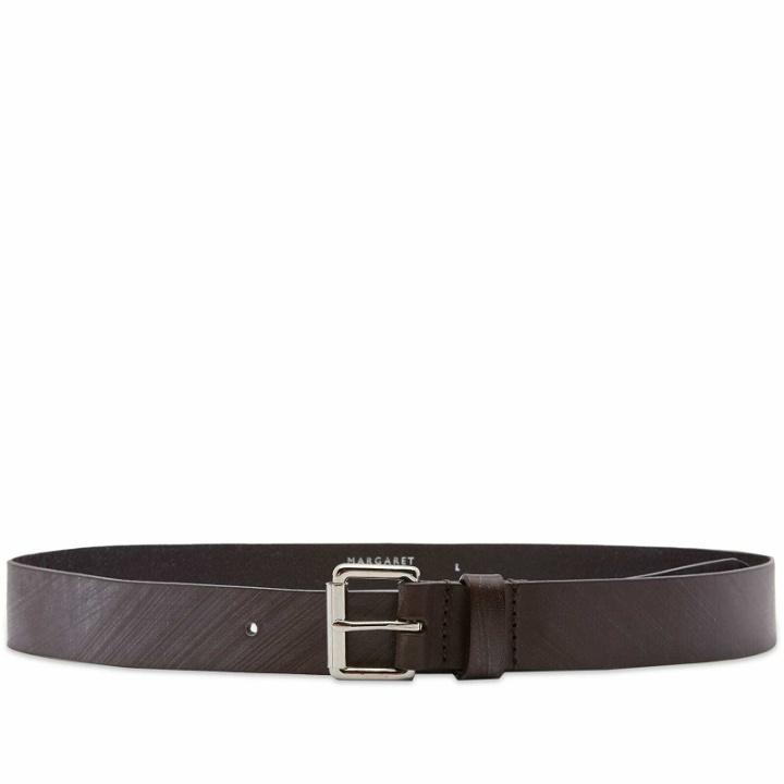 Photo: Margaret Howell Men's Soft Bridle Belt in Dark Brown