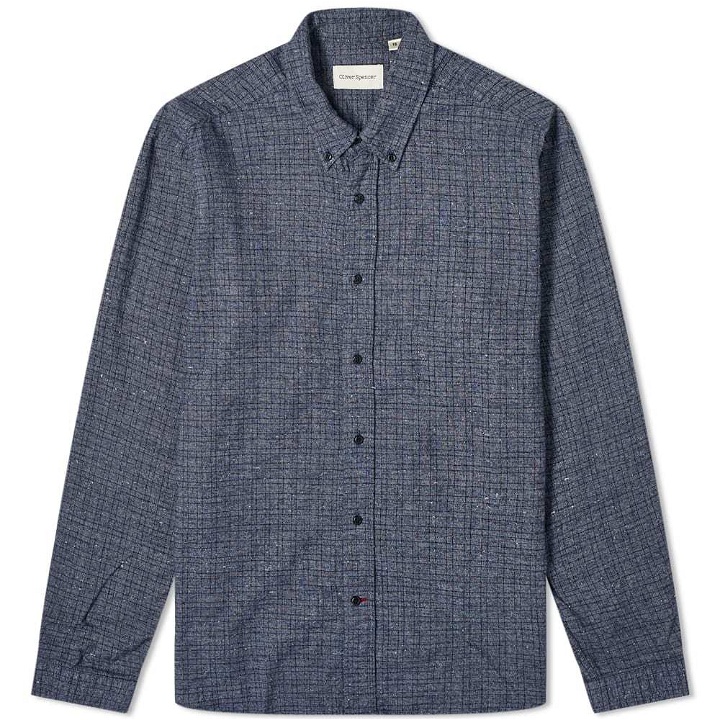 Photo: Oliver Spencer Brook Micro Check Button Down Shirt