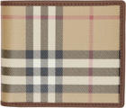 Burberry Beige Check Bifold Wallet