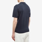 A.P.C. Men's Gregoire Knit Polo Shirt in Dark Navy