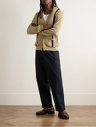 Noah - Straight-Leg Pleated Cotton-Twill Trousers - Black