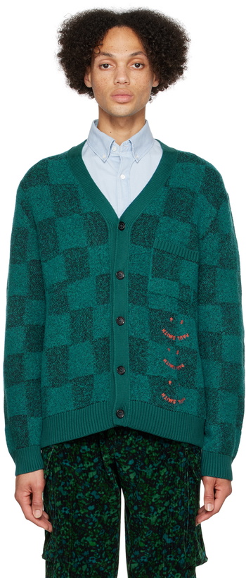 Photo: PS by Paul Smith Green Happy Cardigan