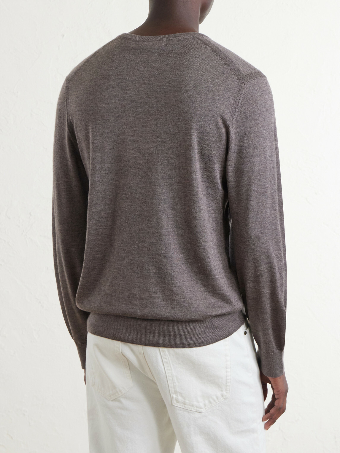N.PEAL - Conduit Cashmere and Silk-Blend Sweater - Brown
