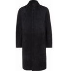 The Row - Parker Slim-Fit Suede Coat - Black