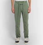 Fear of God - Slim-Fit Tapered Mélange Cotton-Blend Jersey Sweatpants - Green