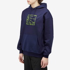 PACCBET Men's Washed Logo Pullover Hoodie in Navy