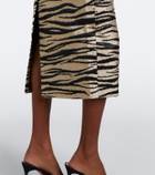 Markarian Amina off-shoulder jacquard midi dress