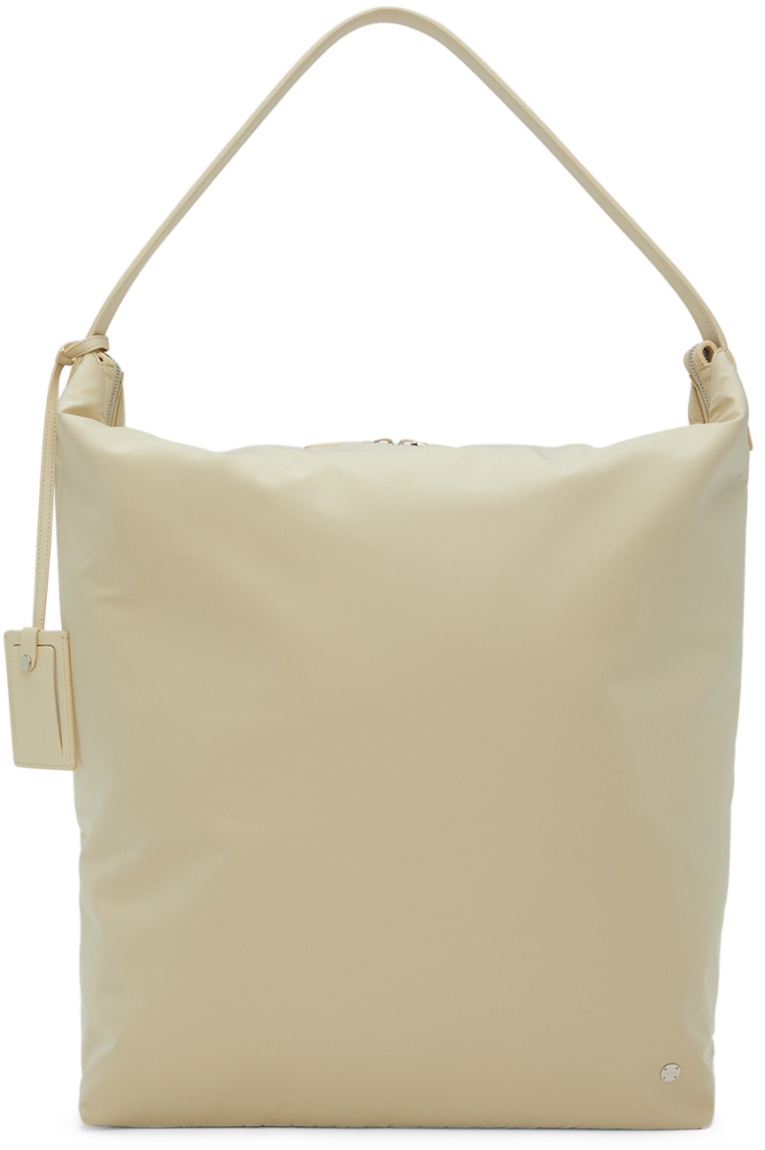 Bourse Nylon Shoulder Bag in Beige - The Row