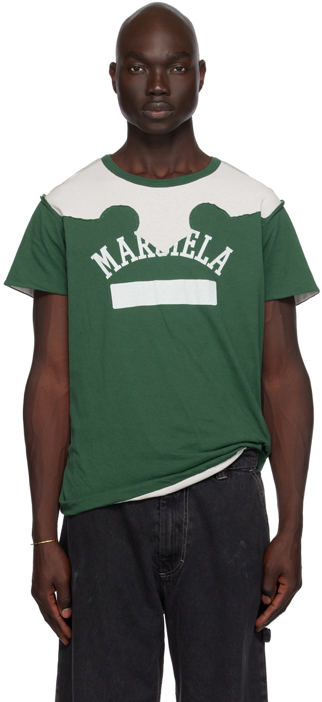 Maison Margiela Green & White Décortiqué T-Shirt Maison Margiela