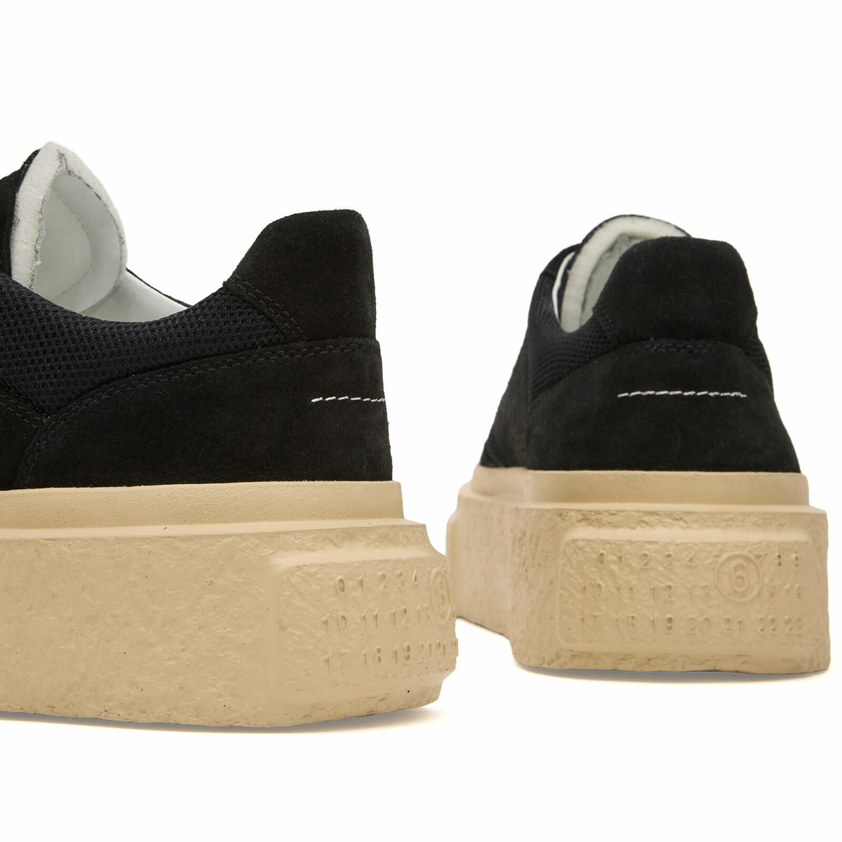 MM6 Maison Margiela Men's Oversized Sole Sneaker in Black