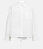 Loewe - Open-back cotton poplin trapeze shirt
