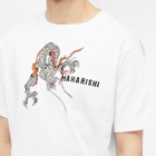 Maharishi Men's Embroided Sue-Rye Dragon T-Shirt in White