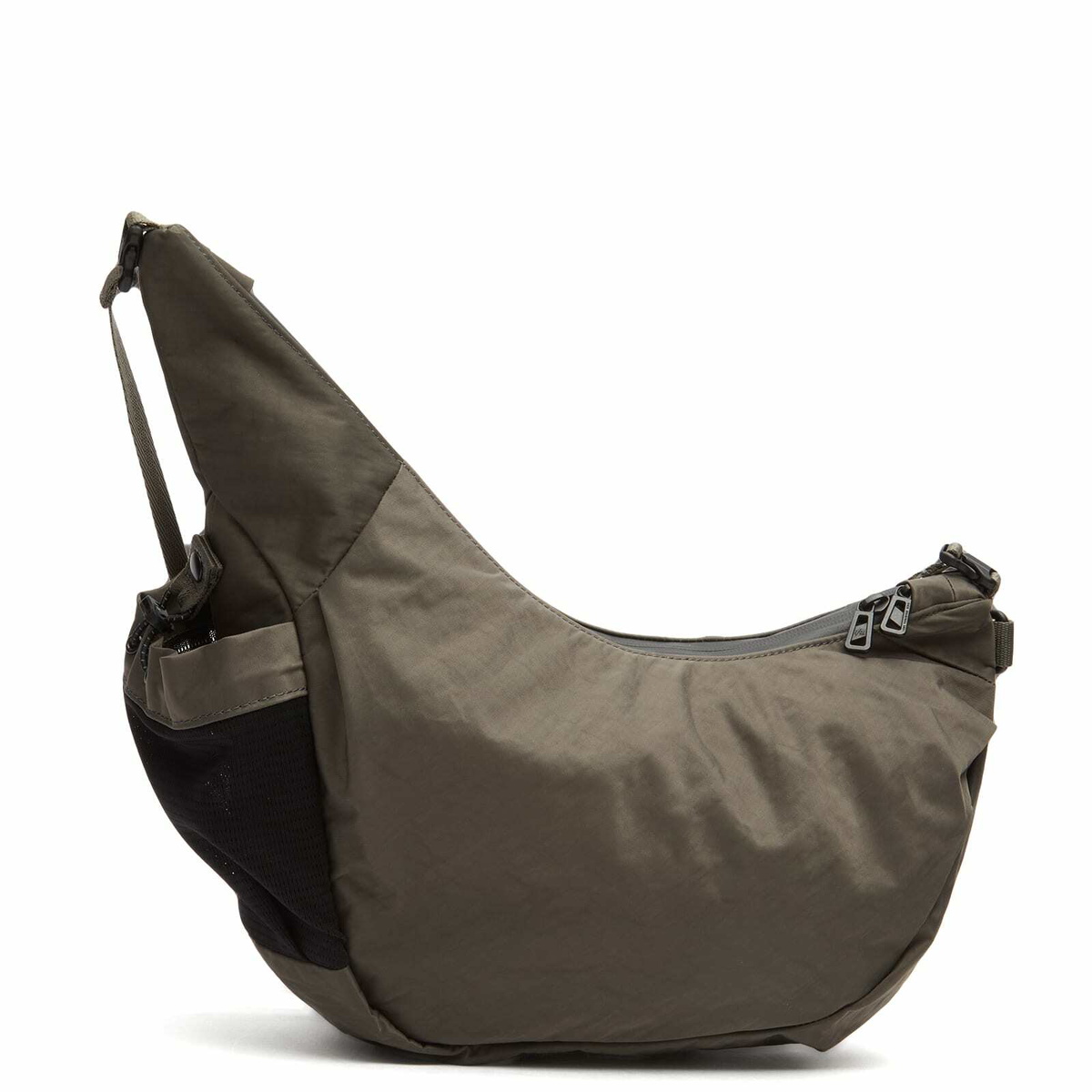 F/CE. Textured Twill Horn Mini Shoulder Bag in Charcoal 