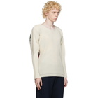 Homme Plisse Issey Miyake Off-White A-POC Print Long Sleeve T-Shirt