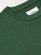 WTAPS - Printed Logo-Appliquéd Cotton-Jersey T-Shirt - Green