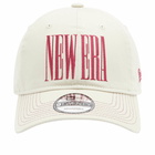 New Era Wordmark 9Fifty Adjustable Cap in Cream 